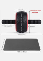 Pro Abs Roller Exercise Wheel Abdominal Core Strength Workout Muscle Cruncher---Black