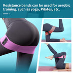 Resistance Bands Sets Portable Exercise Loops for Legs and Hip 3 Resistance Level Workout Weight Bands with Non-Slip Design Workout Flexbands for Home Gym Office Yoga Pilates