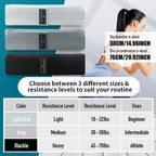 Resistance Bands Sets Portable Exercise Loops for Legs and Hip 3 Resistance Level Workout Weight Bands with Non-Slip Design Workout Flexbands for Home Gym Office Yoga Pilates