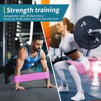 Resistance Bands Sets Portable Exercise Loops for Legs and Hip 3 Resistance Level Workout Weight Bands with Non-Slip Design Workout Flexbands for Home Gym Office Yoga Pilates