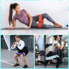 Resistance Bands Sets Portable Exercise Loops for Legs and Hip 3 Resistance Level Workout Weight Bands with Non-Slip Design Workout Flexbands for Home Gym Office Yoga Pilates