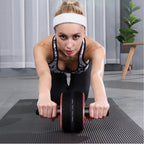 Pro Abs Roller Exercise Wheel Abdominal Core Strength Workout Muscle Cruncher---Black