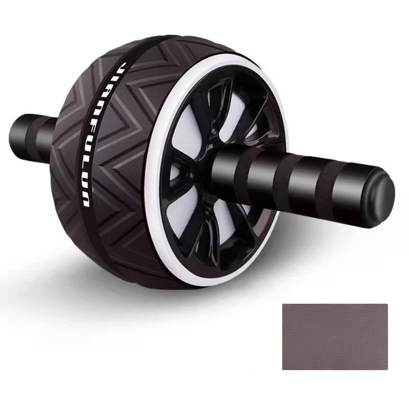 Pro Abs Roller Exercise Wheel Abdominal Core Strength Workout Muscle Cruncher---Black