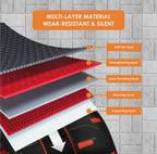 Pro Abs Roller Exercise Wheel Abdominal Core Strength Workout Muscle Cruncher---Black